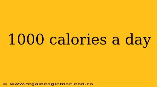 1000 calories a day
