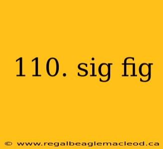 110. sig fig