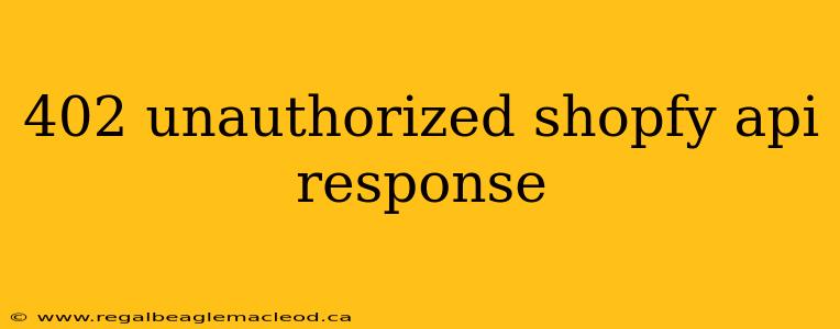 402 unauthorized shopfy api response