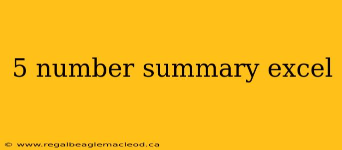 5 number summary excel