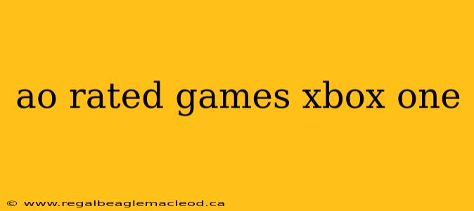 ao rated games xbox one