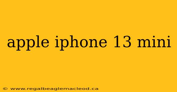 apple iphone 13 mini