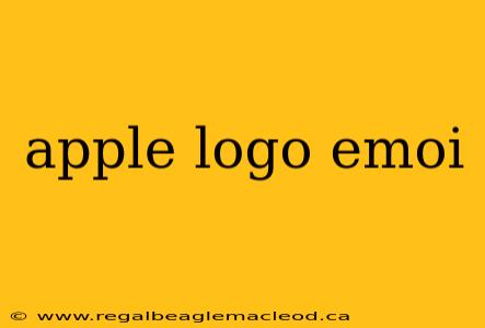apple logo emoi