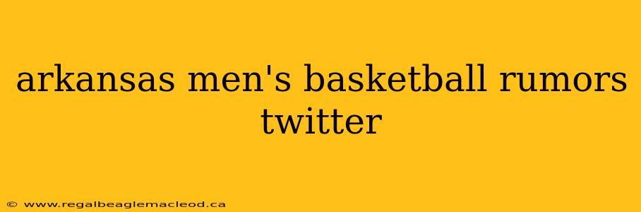 arkansas men's basketball rumors twitter
