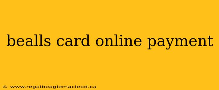 bealls card online payment