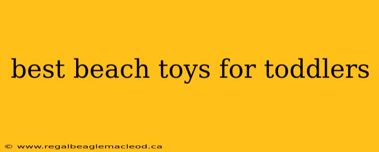 best beach toys for toddlers