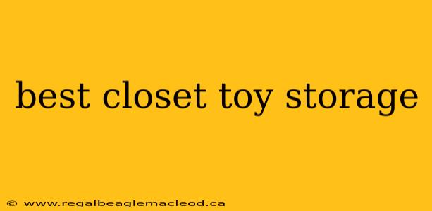 best closet toy storage