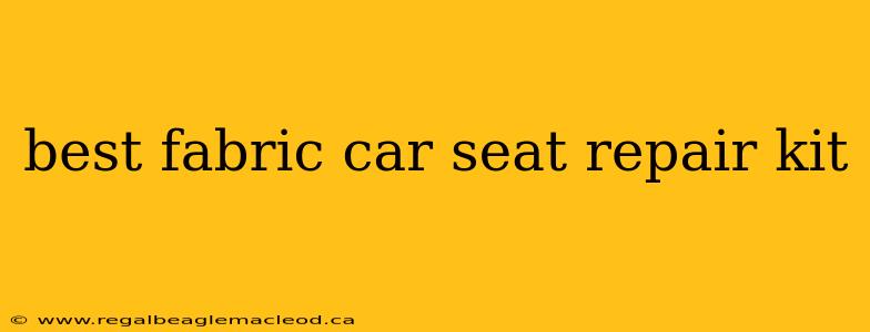 best fabric car seat repair kit