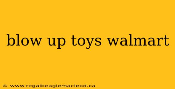 blow up toys walmart