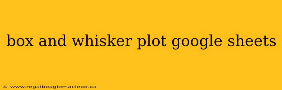 box and whisker plot google sheets