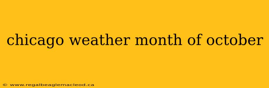 chicago weather month of october