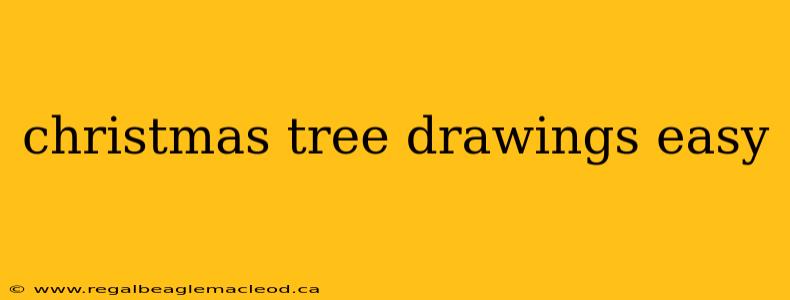 christmas tree drawings easy