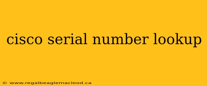 cisco serial number lookup