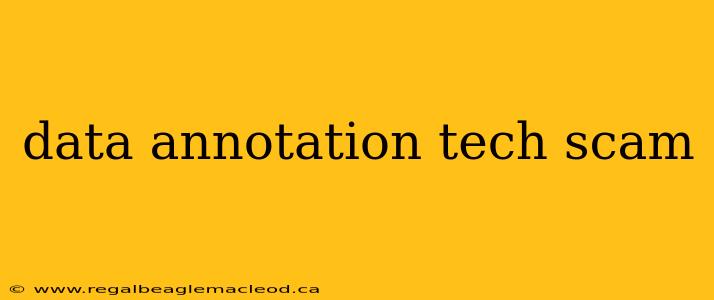 data annotation tech scam