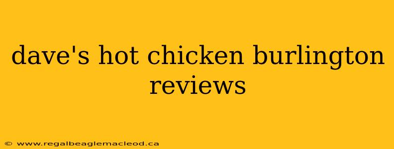 dave's hot chicken burlington reviews