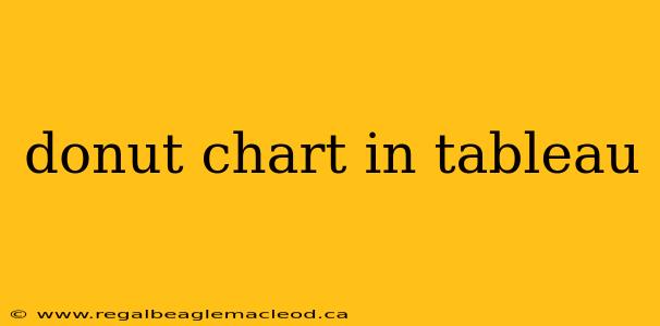 donut chart in tableau