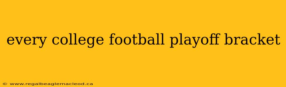 every college football playoff bracket