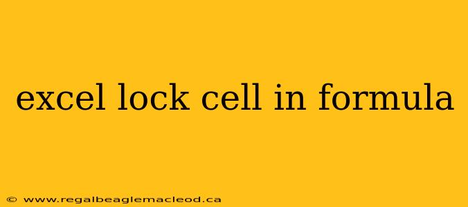 excel lock cell in formula