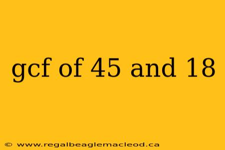 gcf of 45 and 18