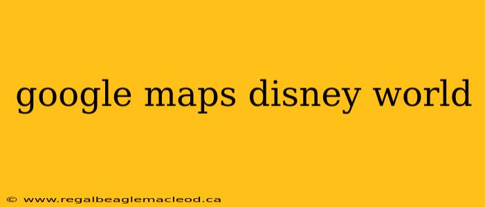 google maps disney world