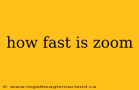 how fast is zoom