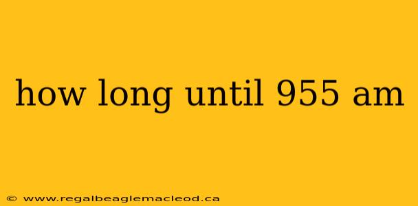 how long until 955 am