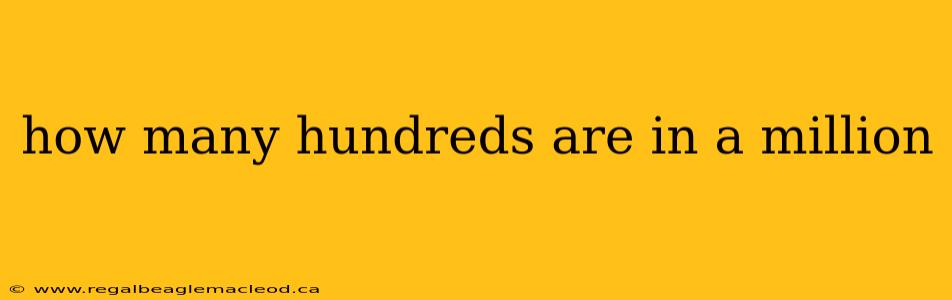 how many hundreds are in a million
