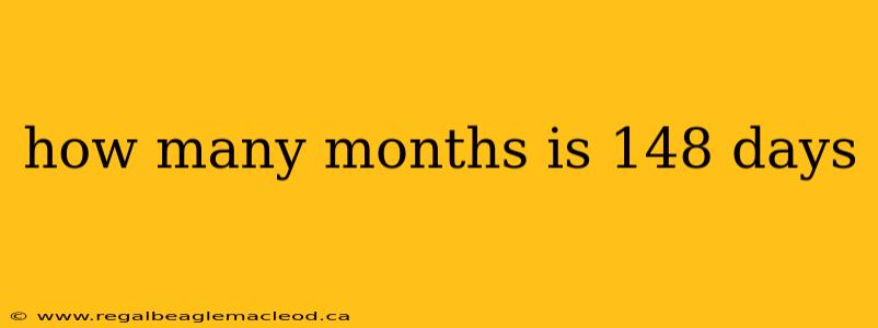 how many months is 148 days