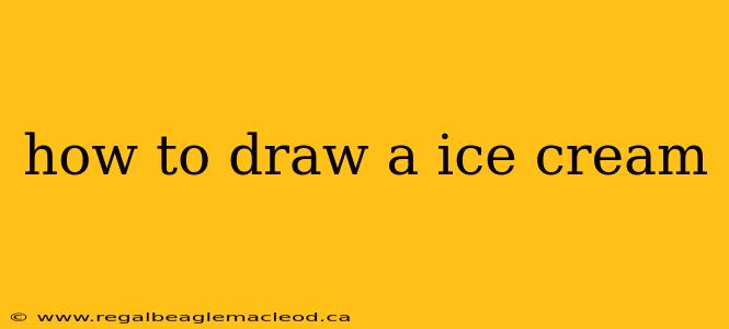 how to draw a ice cream