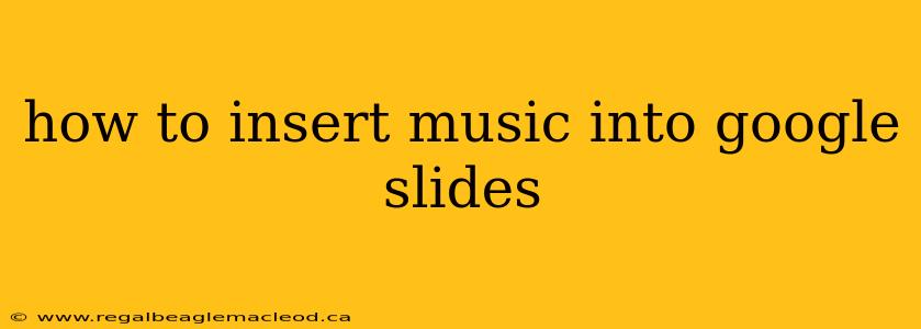how to insert music into google slides