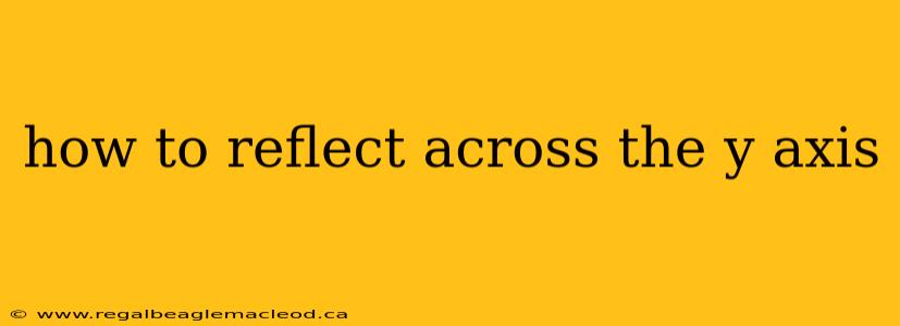 how to reflect across the y axis