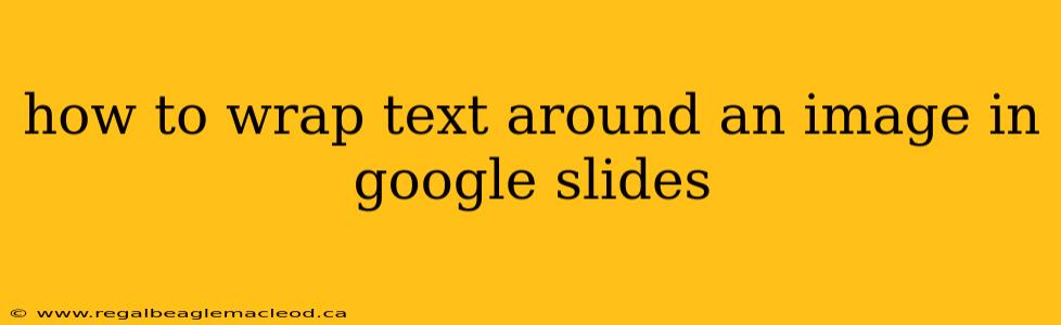 how to wrap text around an image in google slides