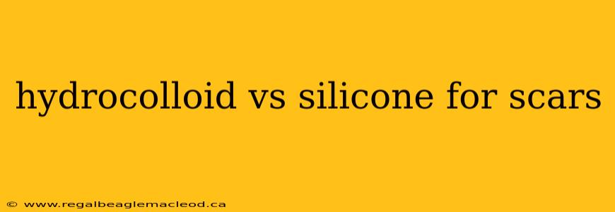 hydrocolloid vs silicone for scars