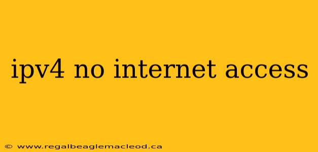 ipv4 no internet access