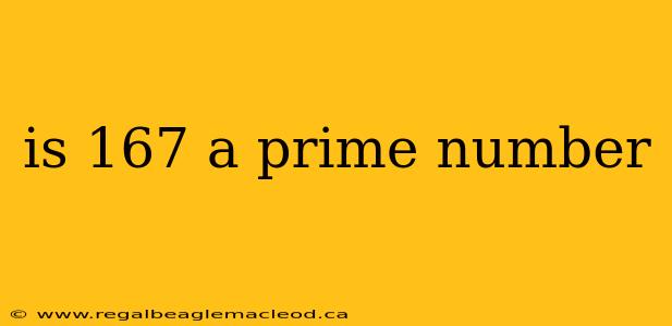 is 167 a prime number