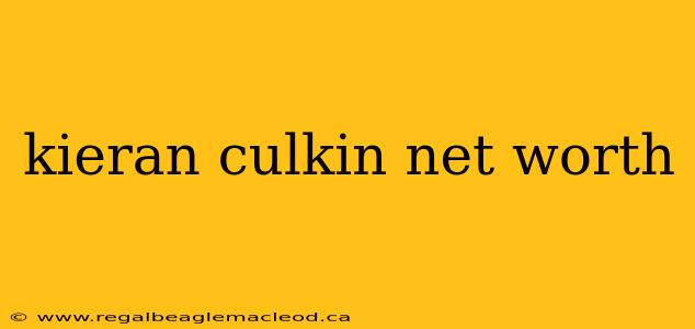 kieran culkin net worth