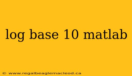 log base 10 matlab
