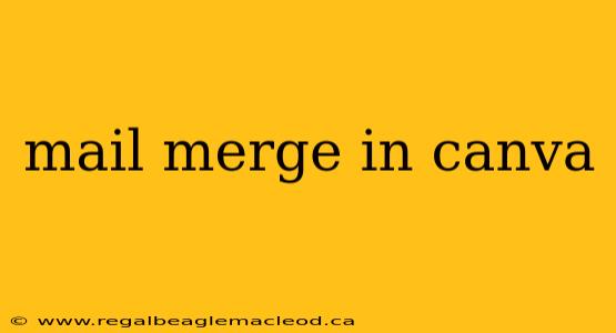 mail merge in canva