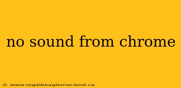 no sound from chrome