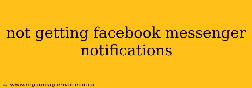 not getting facebook messenger notifications