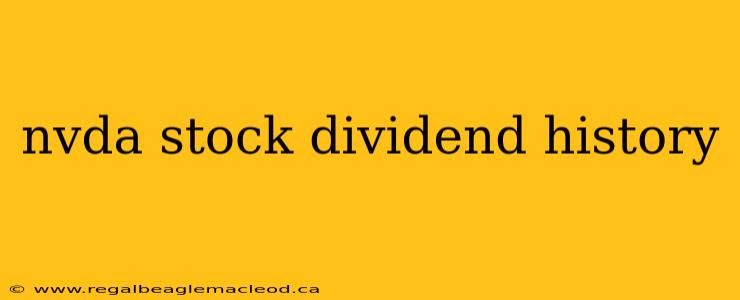 nvda stock dividend history