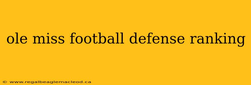 ole miss football defense ranking