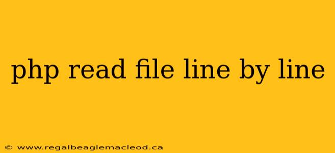 php read file line by line