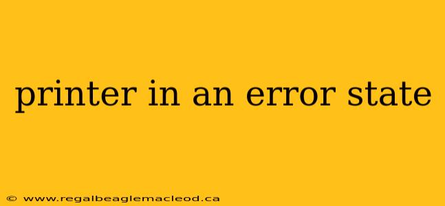 printer in an error state