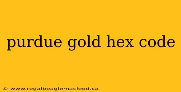 purdue gold hex code