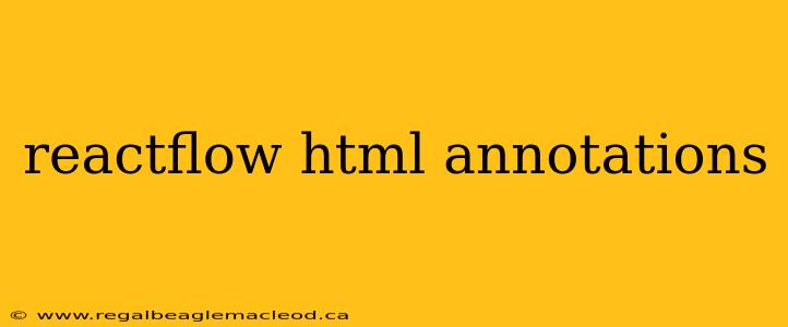 reactflow html annotations