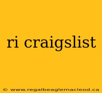 ri craigslist