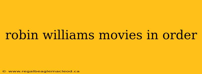 robin williams movies in order