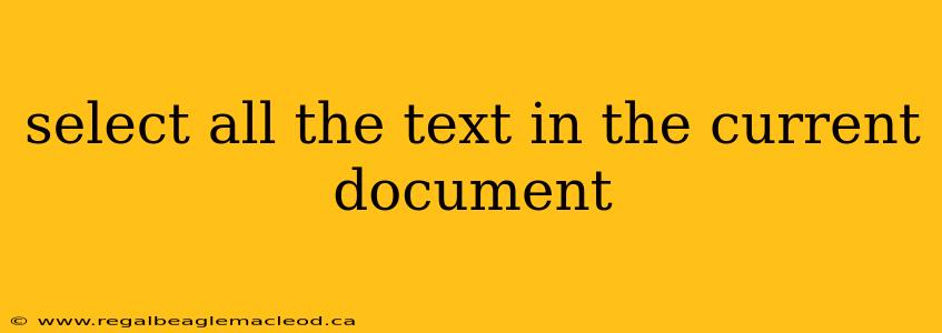 select all the text in the current document