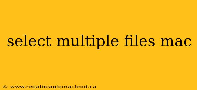 select multiple files mac